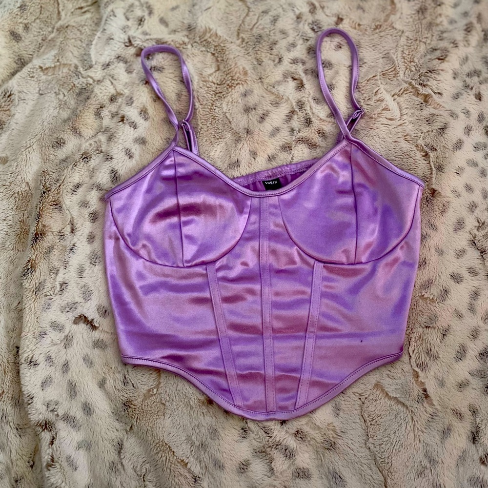 Purple crop top